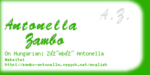 antonella zambo business card